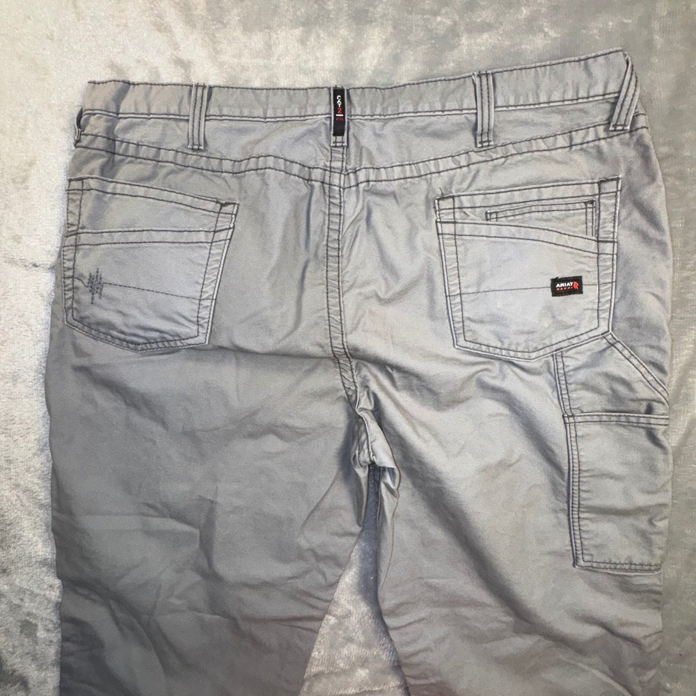 ARIAT‎ FR M4 Low Rise Boot Cut Flame Resistant Work Pants Mens 44x36 Gray Cargo - Picture 8 of 12